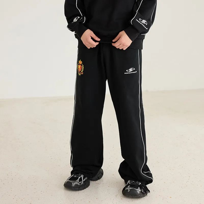 HARSH AND CRUEL Casual Pants Unisex Black-4