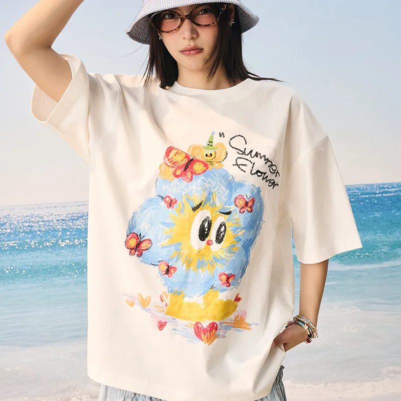 HARSH AND CRUEL T Shirts Unisex Pistachios White-2