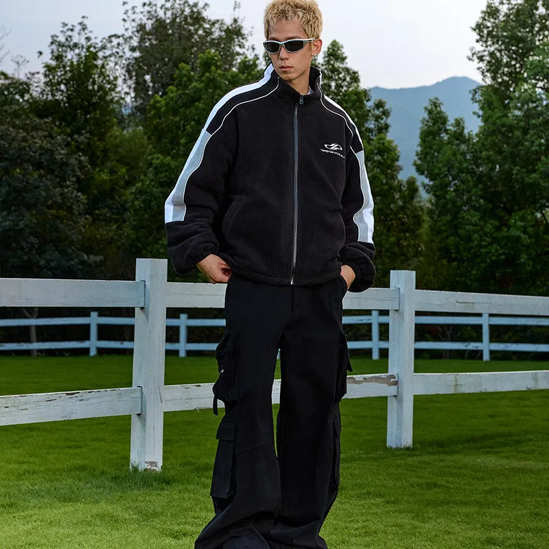 HARSH AND CRUEL Jackets Coats Unisex Black-6