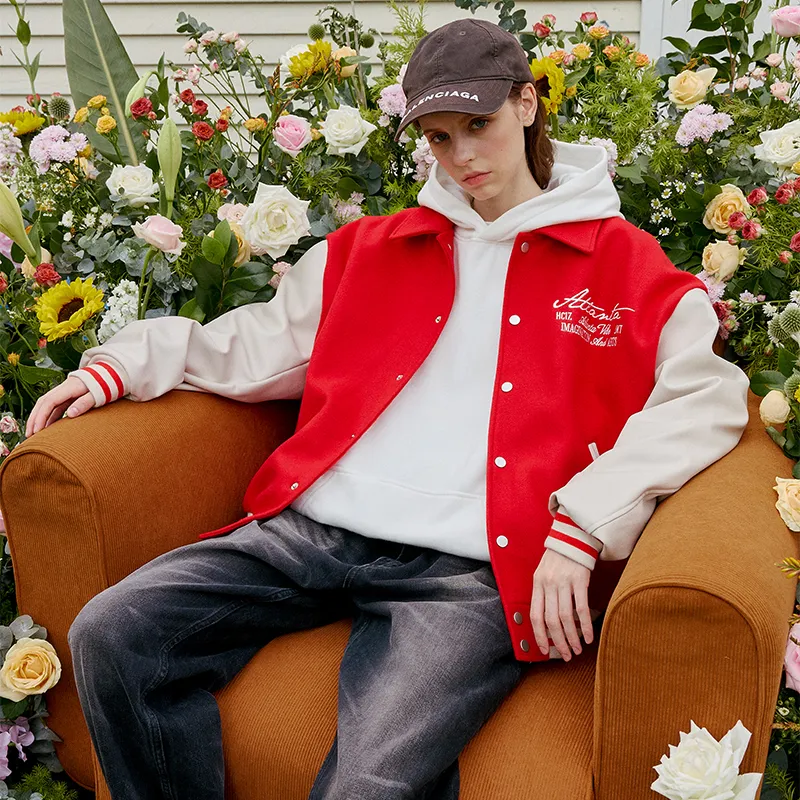 HARSH AND CRUEL Baseball Jacket Unisex-4