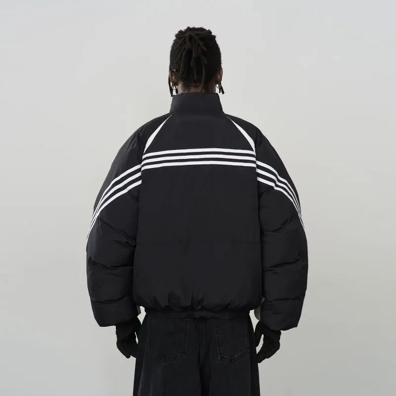 HARSH AND CRUEL Puffer Jacket Unisex Black-4
