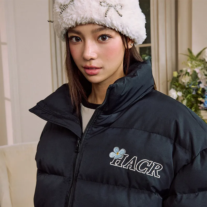 HARSH AND CRUEL Puffer Jacket Unisex Black-4