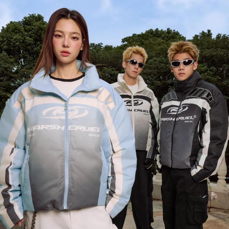 HARSH AND CRUEL Puffer Jacket Unisex-16