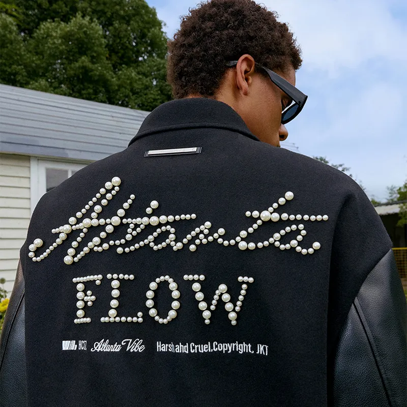 HARSH AND CRUEL Baseball Jacket Unisex-9