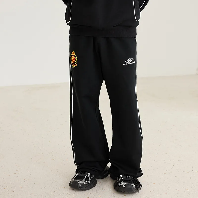 HARSH AND CRUEL Casual Pants Unisex Black-2