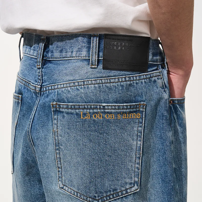 HARSH AND CRUEL Jeans Unisex Ice Blue-6