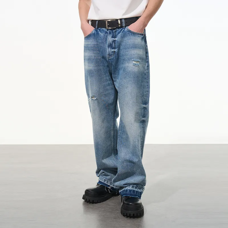 HARSH AND CRUEL Jeans Unisex Ice Blue-3