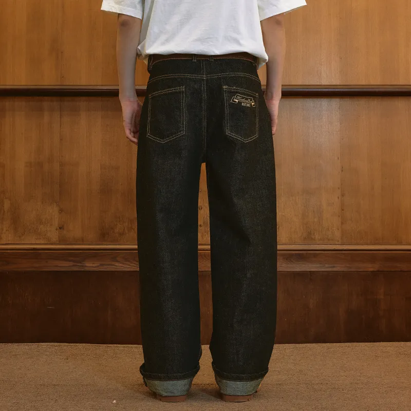 HARSH AND CRUEL Jeans Unisex Black-4