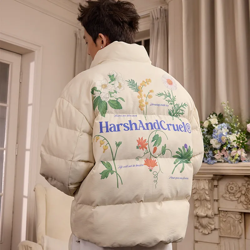 HARSH AND CRUEL Warm Puffer Jacket Unisex-3