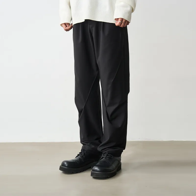 HARSH AND CRUEL Casual Suit Pants Unisex Black-2