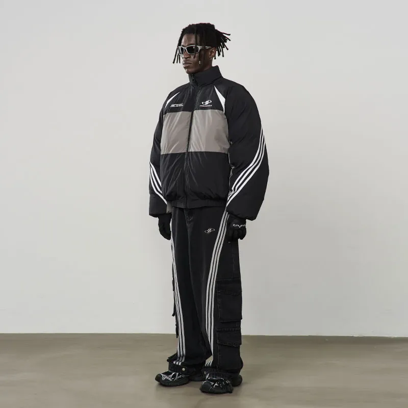 HARSH AND CRUEL Puffer Jacket Unisex Black-5