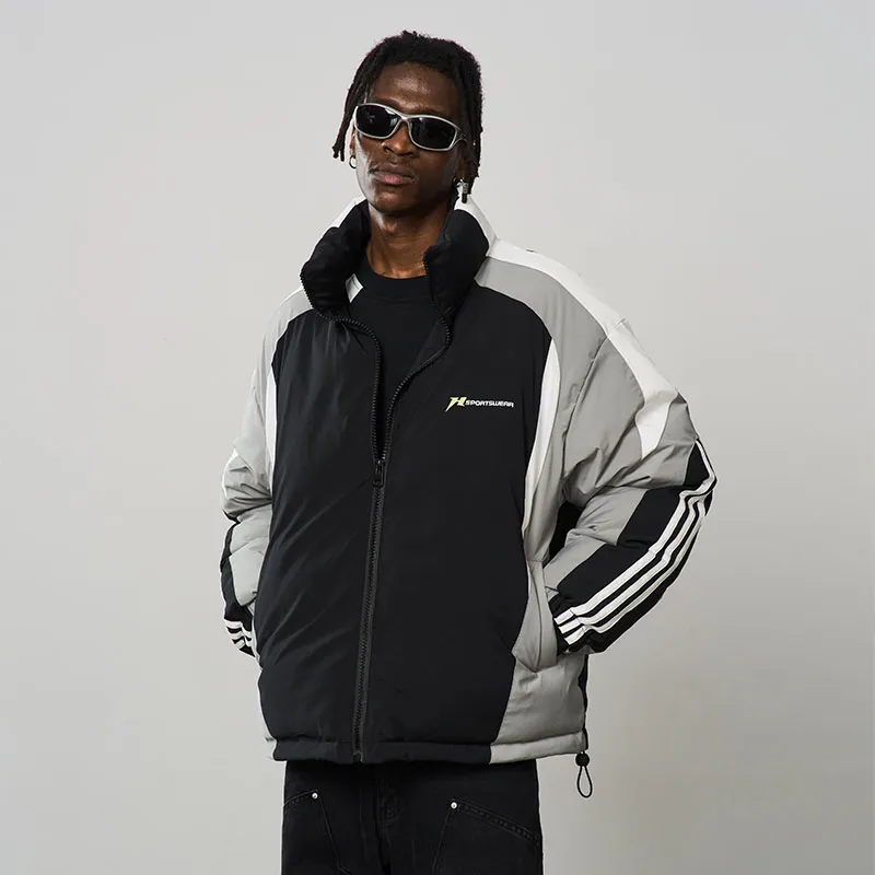 HARSH AND CRUEL Puffer Jacket Unisex Black-3