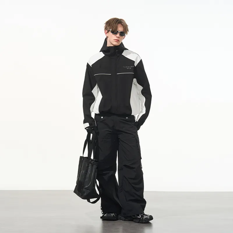 HARSH AND CRUEL Windbreaker Jacket Unisex Black-7