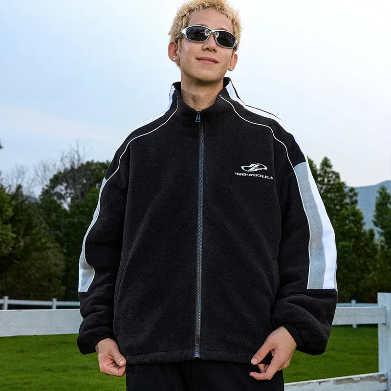 HARSH AND CRUEL Jackets Coats Unisex Black-3