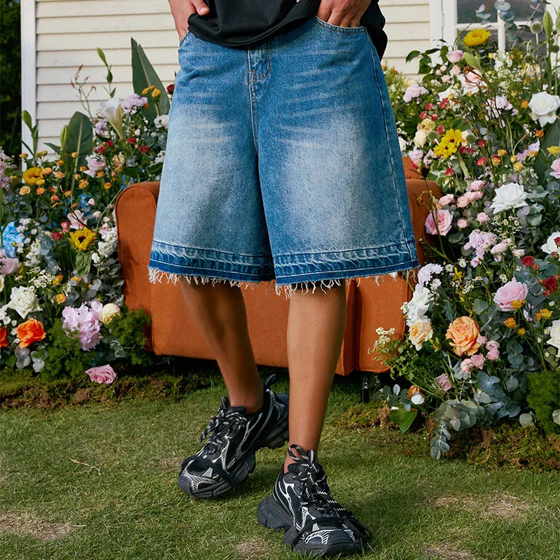 HARSH AND CRUEL Shorts Unisex Blue-5