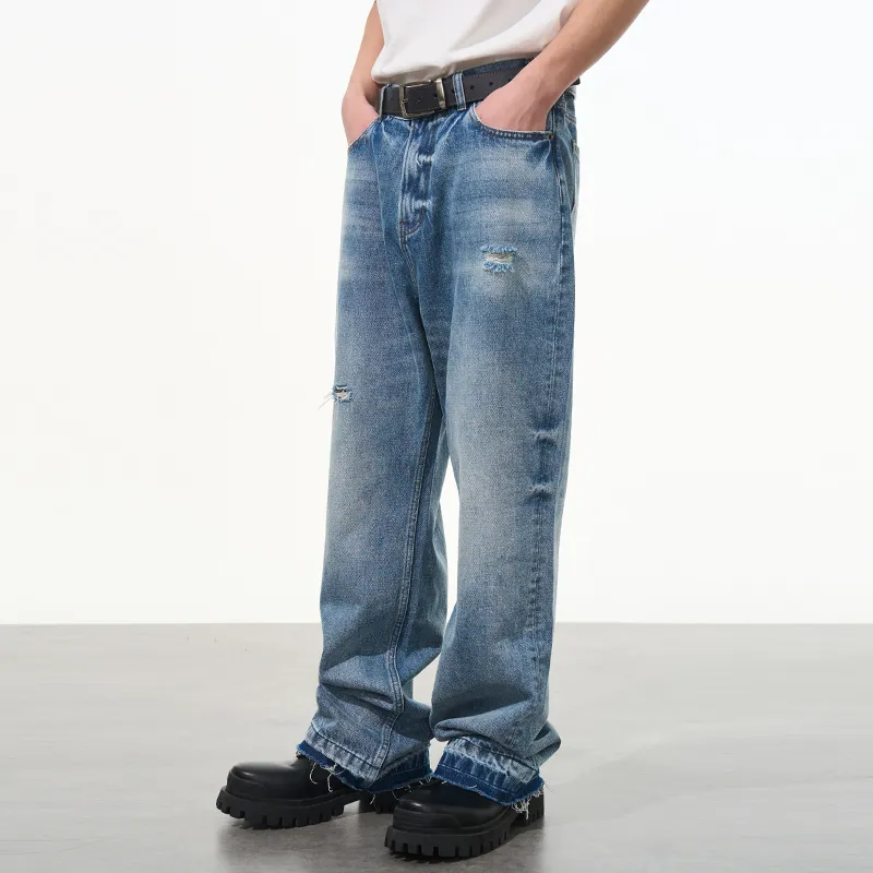 HARSH AND CRUEL Jeans Unisex Ice Blue-2