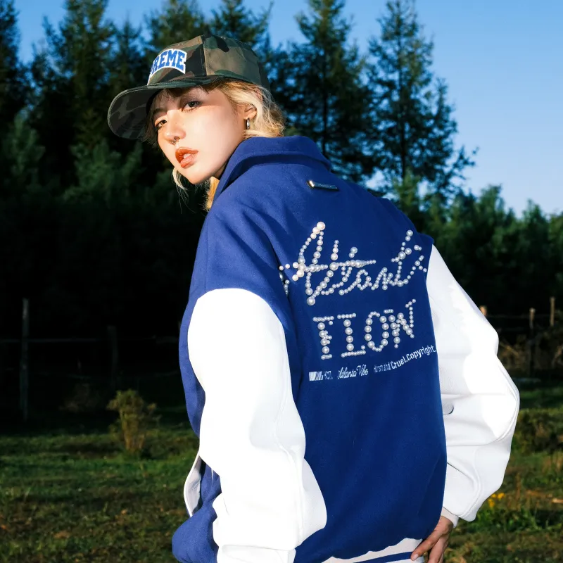 HARSH AND CRUEL Baseball Jacket Unisex-14