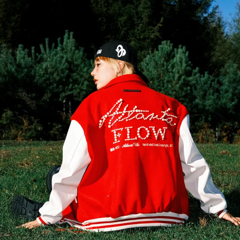 HARSH AND CRUEL Baseball Jacket Unisex-3