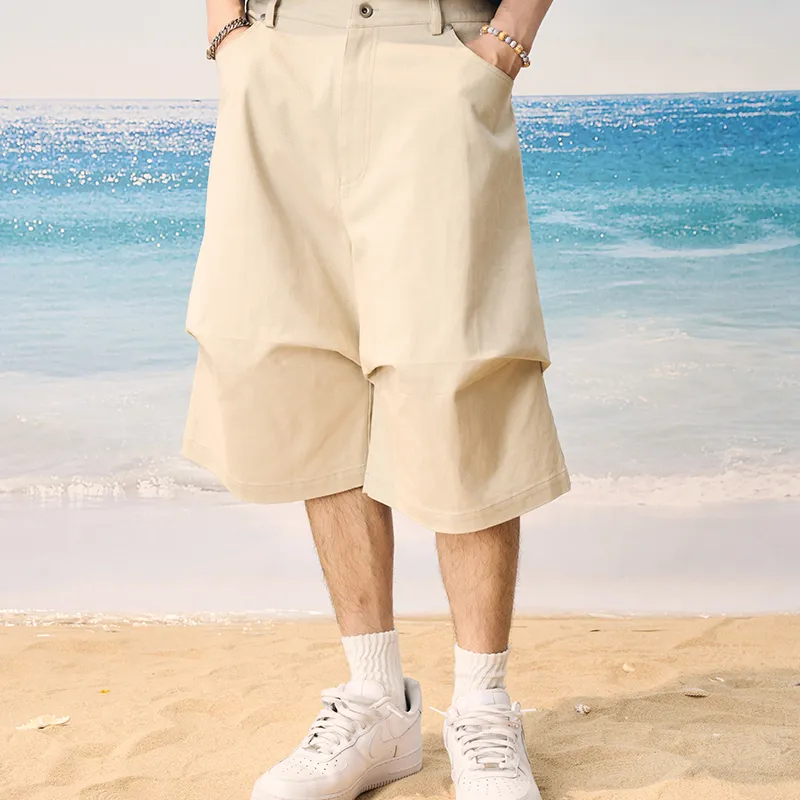 HARSH AND CRUEL Cargo Shorts Unisex Gravel Gray-4