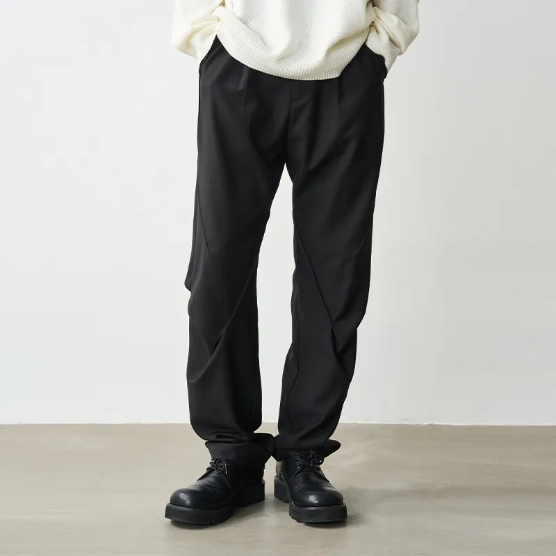 HARSH AND CRUEL Casual Suit Pants Unisex Black-4