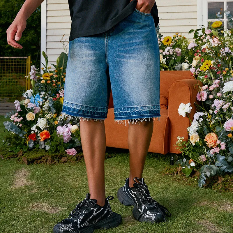 HARSH AND CRUEL Shorts Unisex Blue-2