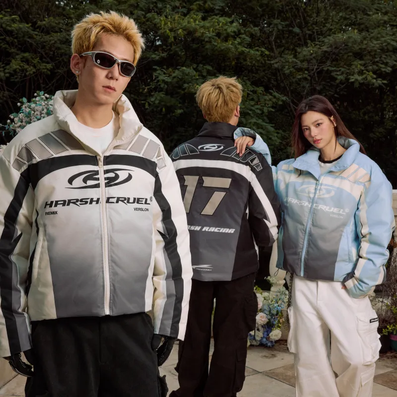 HARSH AND CRUEL Puffer Jacket Unisex-5
