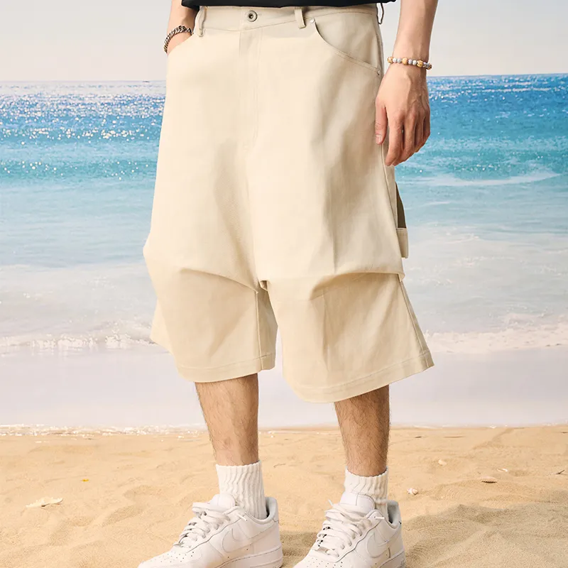 HARSH AND CRUEL Cargo Shorts Unisex Gravel Gray-5