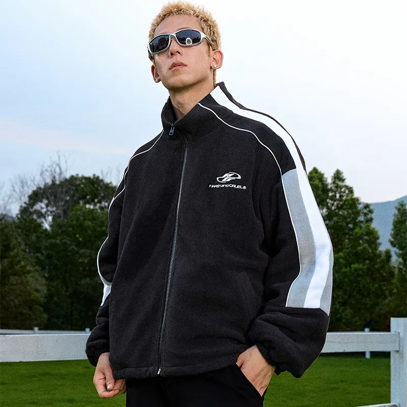 HARSH AND CRUEL Jackets Coats Unisex Black-2