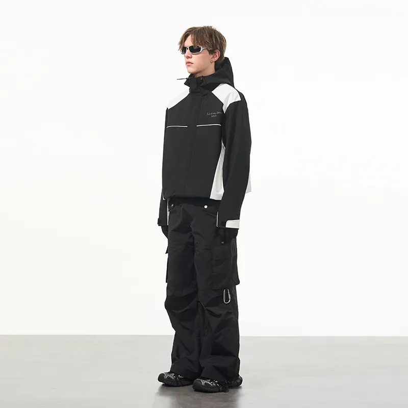 HARSH AND CRUEL Windbreaker Jacket Unisex Black-8
