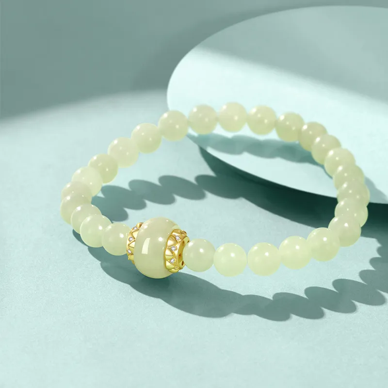 Gongzhu Hetian Jade Bracelets White Jade Women's-1