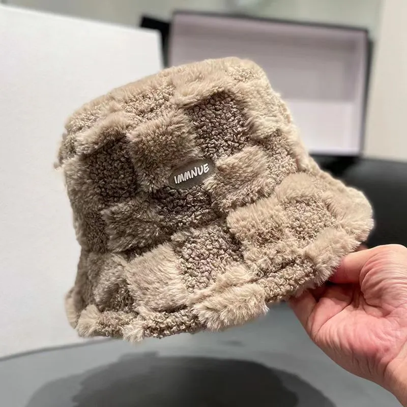 BSELEON Plush Bucket Hats Unisex-1