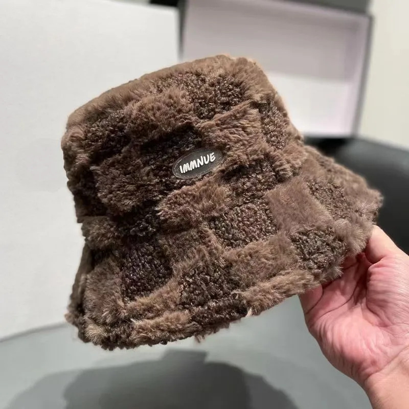BSELEON Plush Bucket Hats Unisex-5