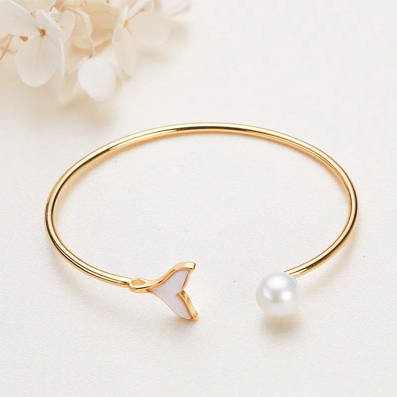 HENGSHENG Freshwater Pearl Bangles Women's-1