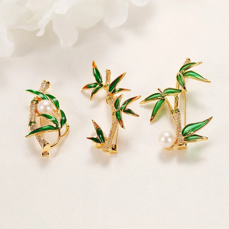 HENGSHENG Freshwater Pearl Brooches Unisex-7