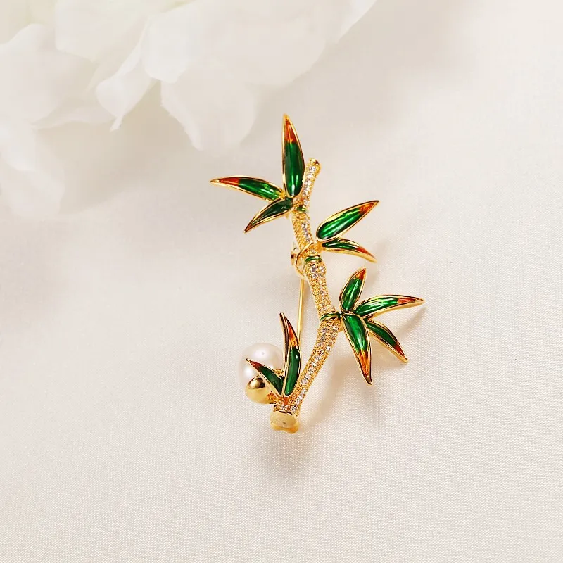 HENGSHENG Freshwater Pearl Brooches Unisex-1