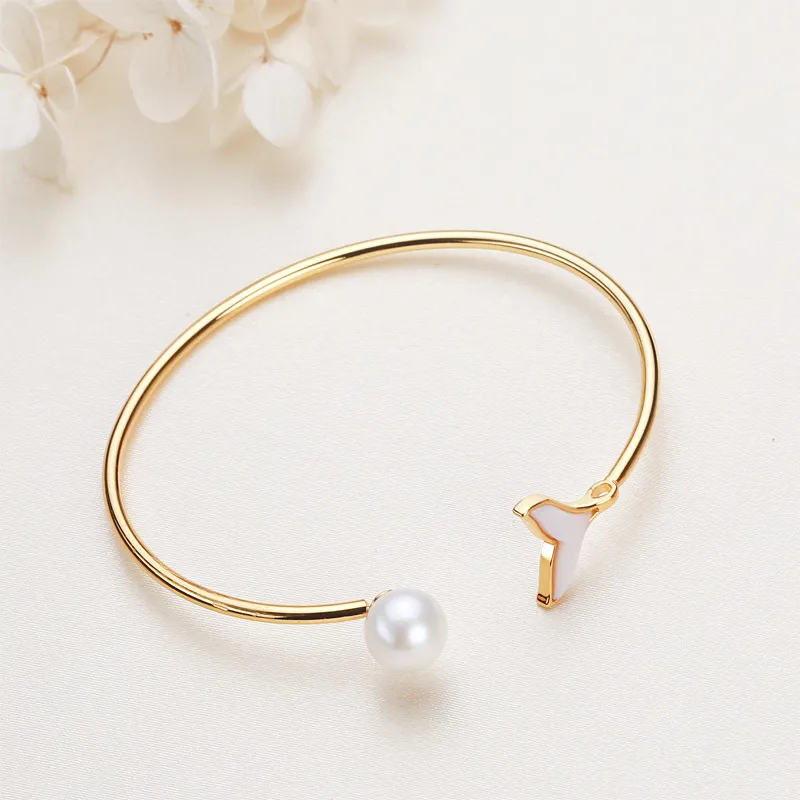 HENGSHENG Freshwater Pearl Bangles Women's-3