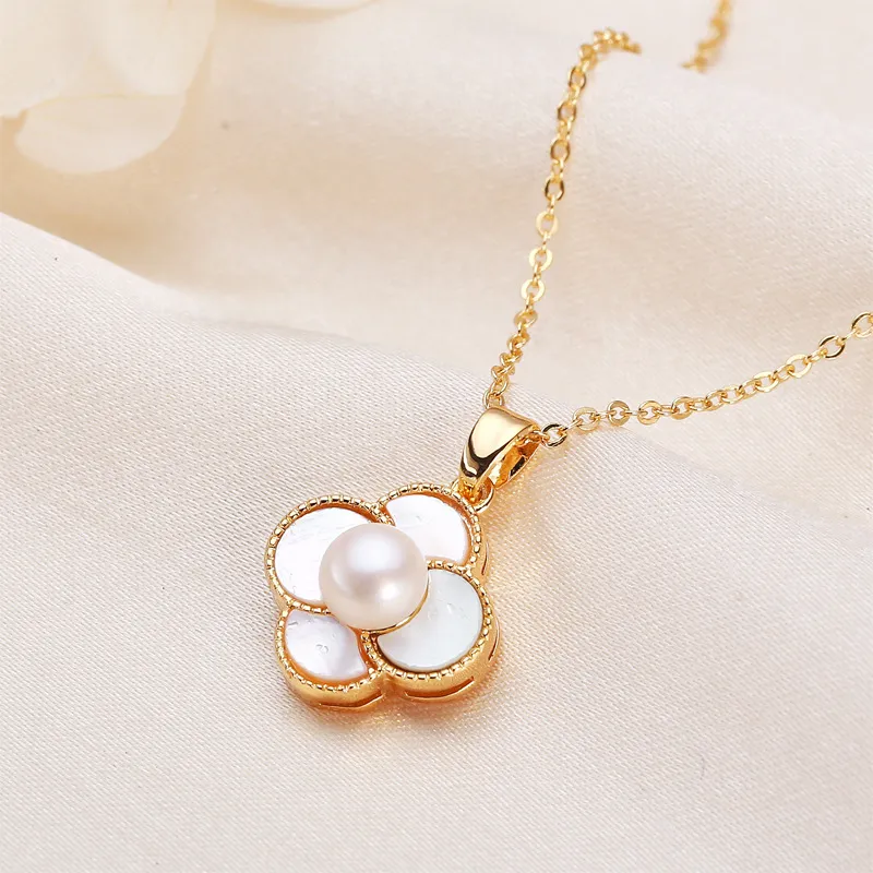 HENGSHENG Freshwater Pearl Necklaces Women's-1