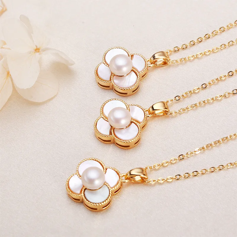 HENGSHENG Freshwater Pearl Necklaces Women's-2