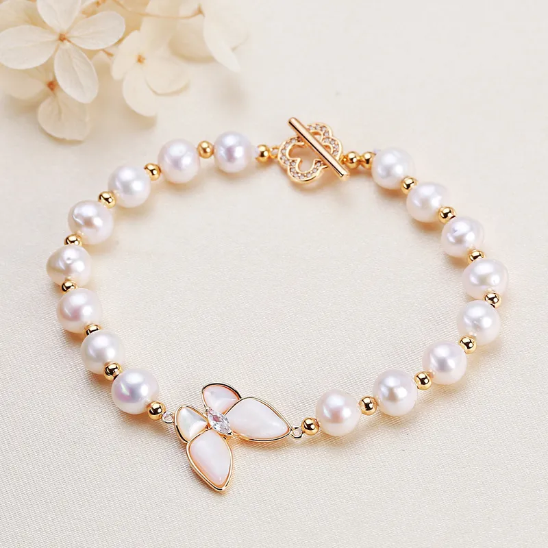 HENGSHENG Freshwater Pearl Bracelets Women's-3