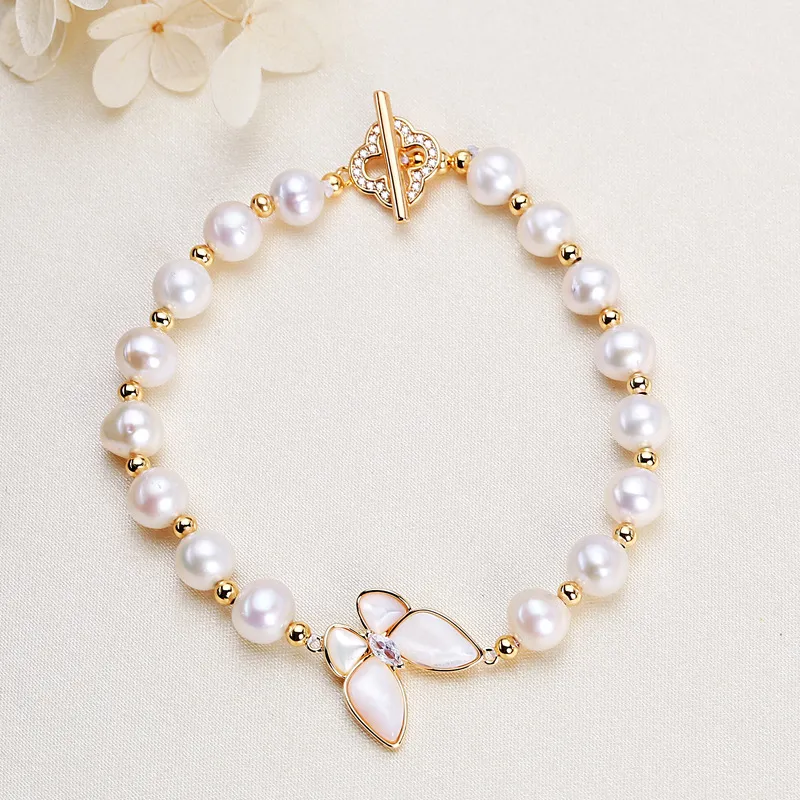 HENGSHENG Freshwater Pearl Bracelets Women's-1