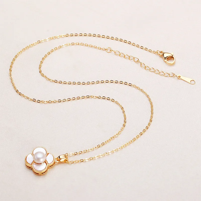 HENGSHENG Freshwater Pearl Necklaces Women's-4