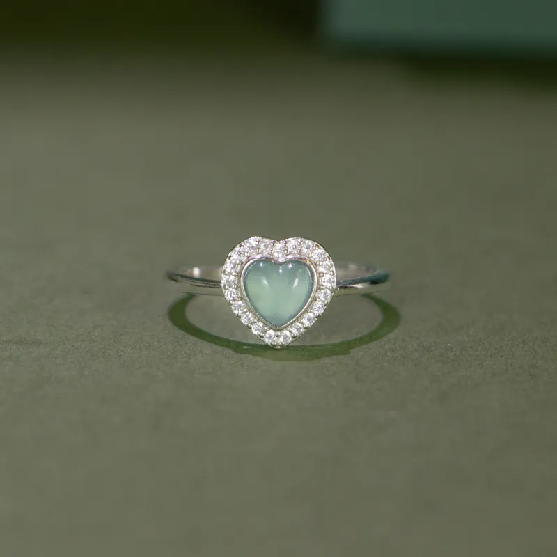 GUANFEI Ice Glutinous Jadeite Rings Women's-1