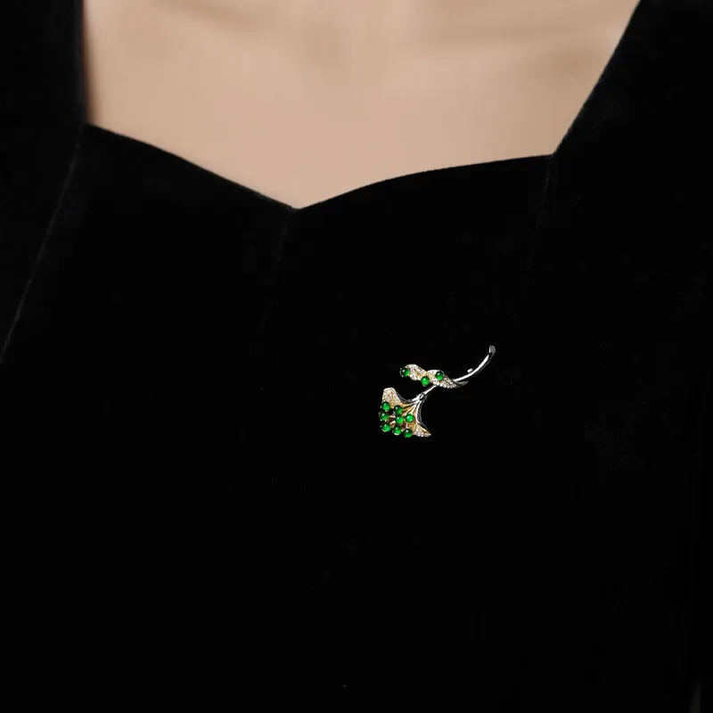 GUANFEI Ice Glutinous Jadeite Brooches Women's-1