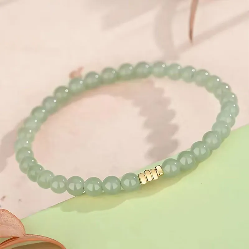 GUANFEI Bracelets Pale Greenish White Jade Women's-2