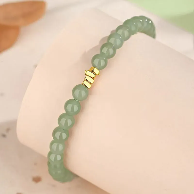GUANFEI Bracelets Pale Greenish White Jade Women's-1