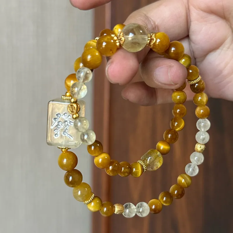 GUANFEI Tiger's Eye Stone Bracelets Women's-3
