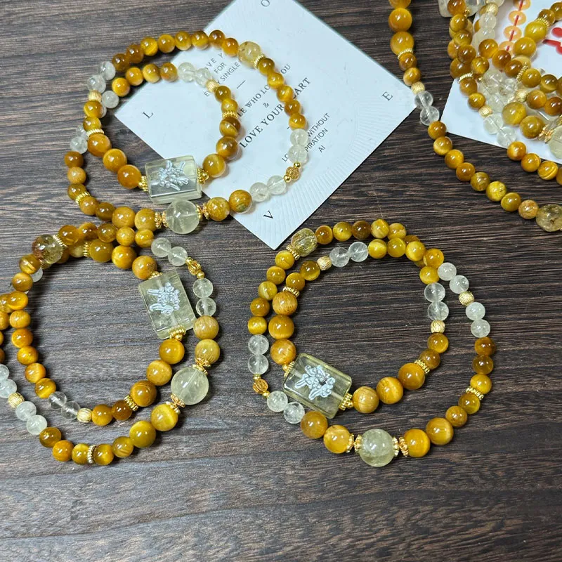 GUANFEI Tiger's Eye Stone Bracelets Women's-4