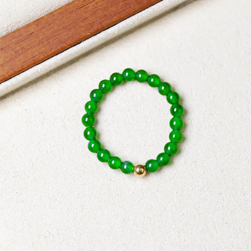 GUANFEI Ice Type Jadeite Rings Unisex-3