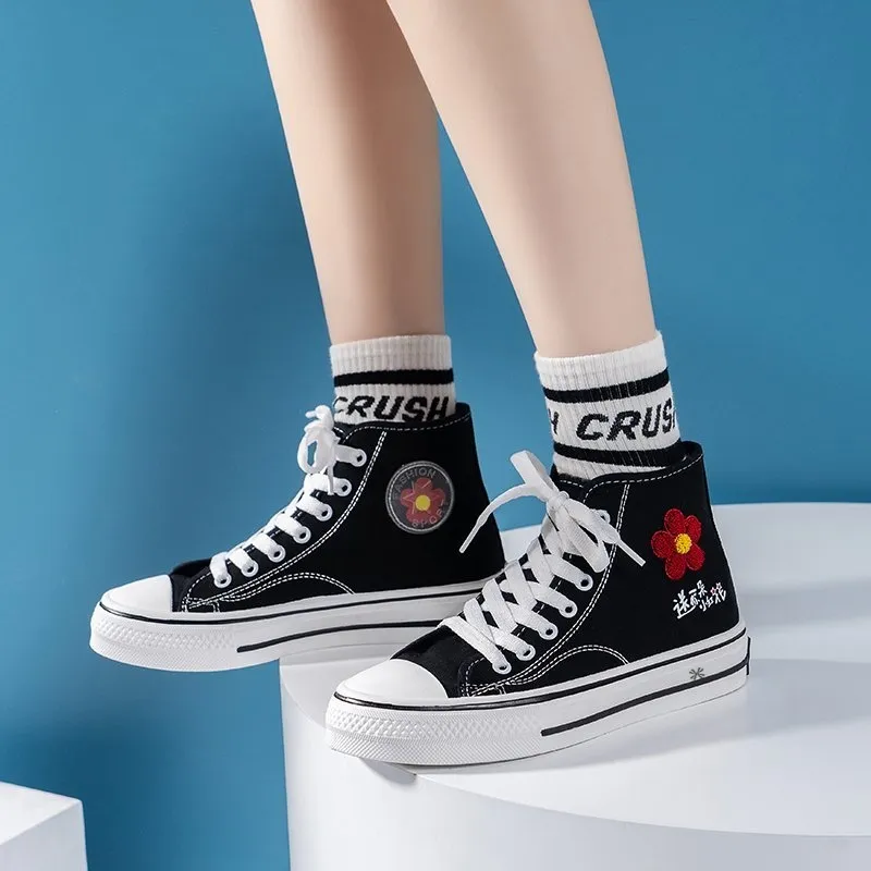 YUZHAOLIN High Top Kids Canvas Shoes Teenagers-1