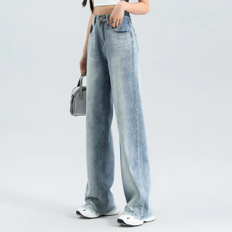 FAWENXIANGZI Jeans Women's Blue-3